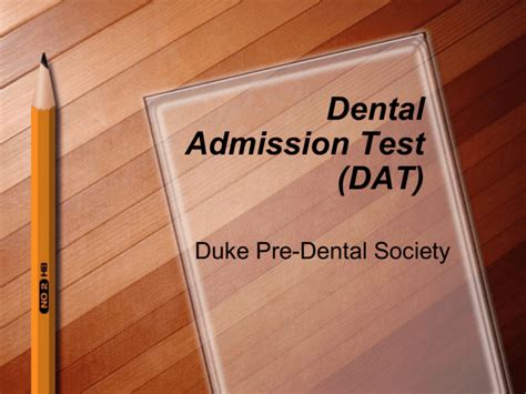 dental admission tests